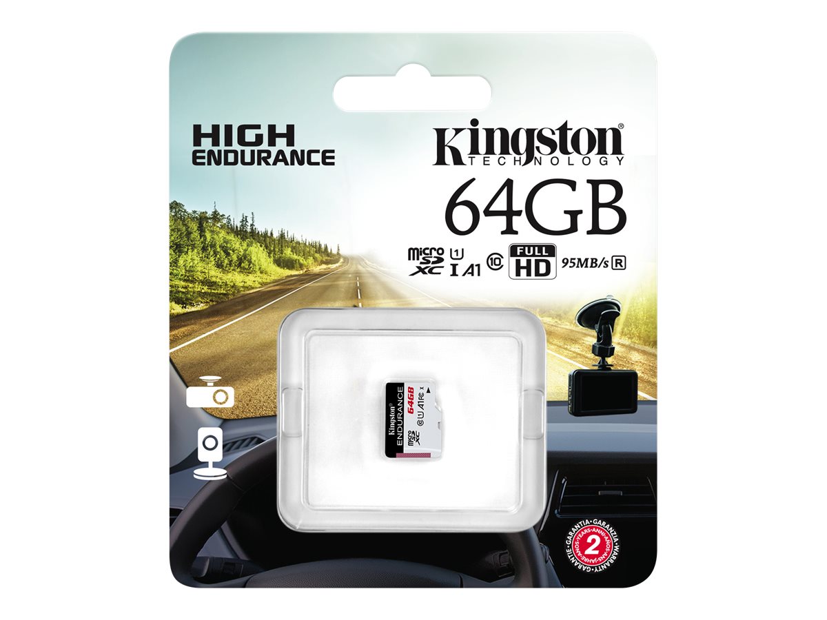 Kingston Technology High Endurance 64 GB MicroSD UHS-I Klasse 10