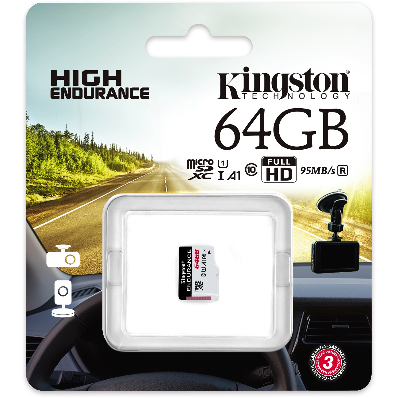 Kingston Technology High Endurance 64 GB MicroSD UHS-I Klasse 10