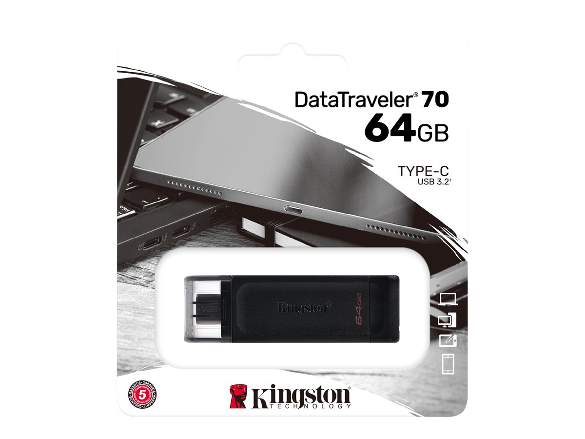 USB-Stick  64GB Kingston DataTraveler DT70 USb-C 3.2 retail
