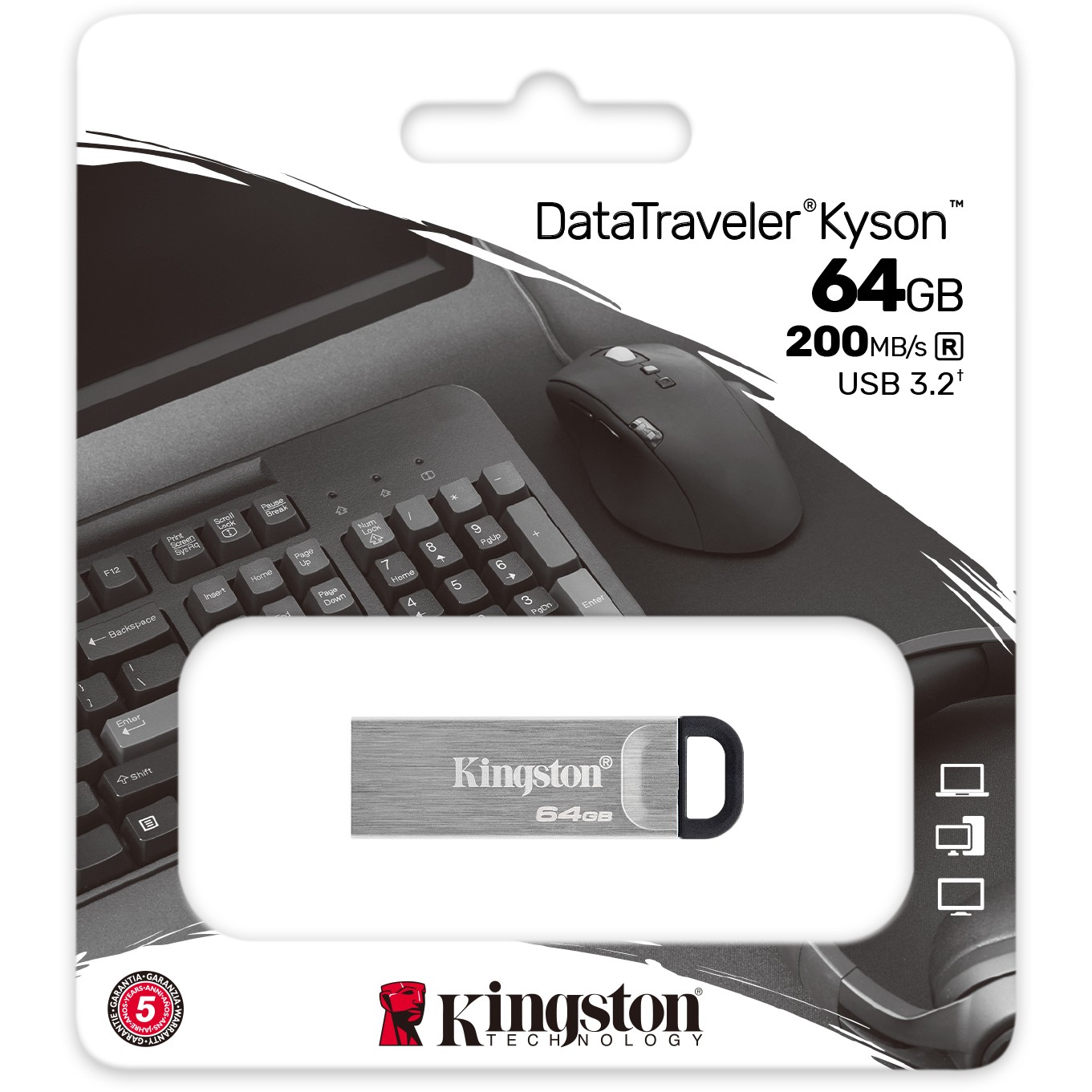 USB-Stick  64GB Kingston DataTraveler Kyson Gen 1 USB3.2 retail