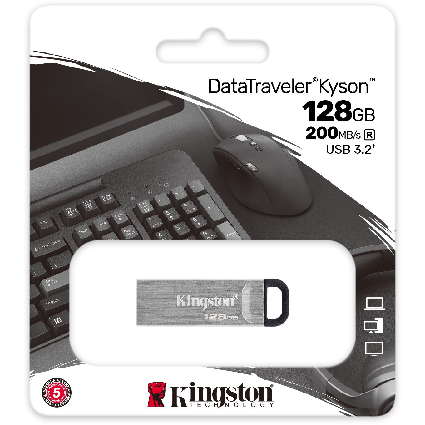 USB-Stick 128GB Kingston DataTraveler Kyson Gen 1 USB3.2 retail