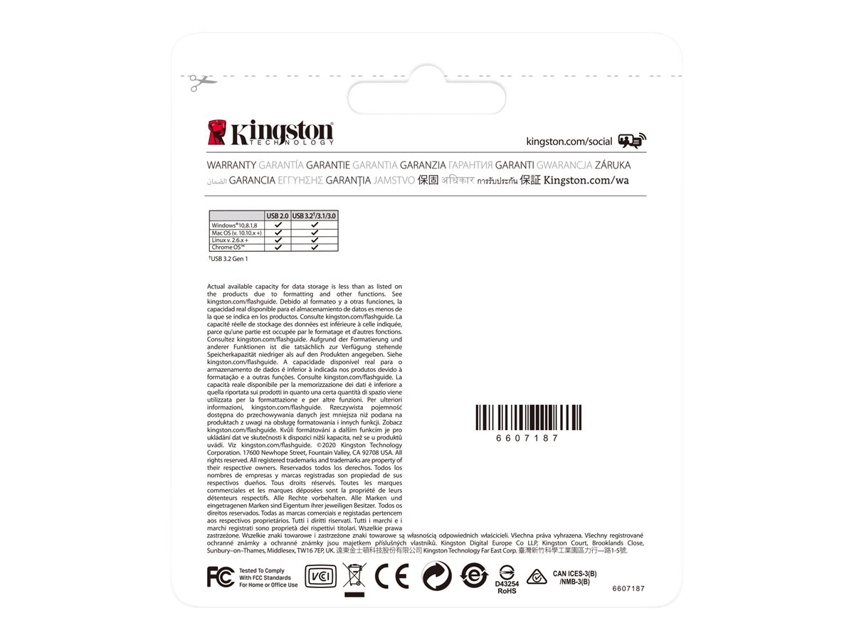 USB-Stick 256GB Kingston DataTraveler Kyson Gen 1 USB3.2 retail