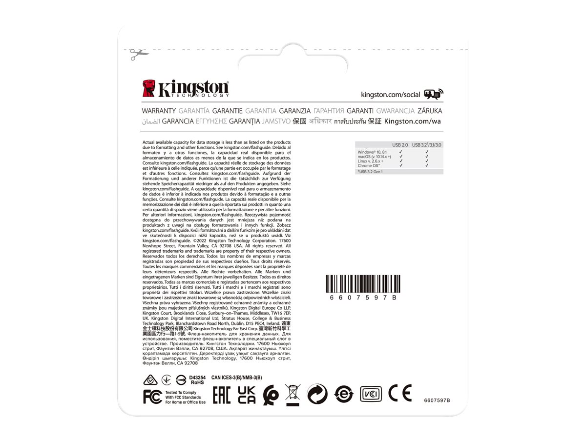USB-Stick 64GB Kingston DataTraveler DTX USB 3.2 / 2 Pack retail
