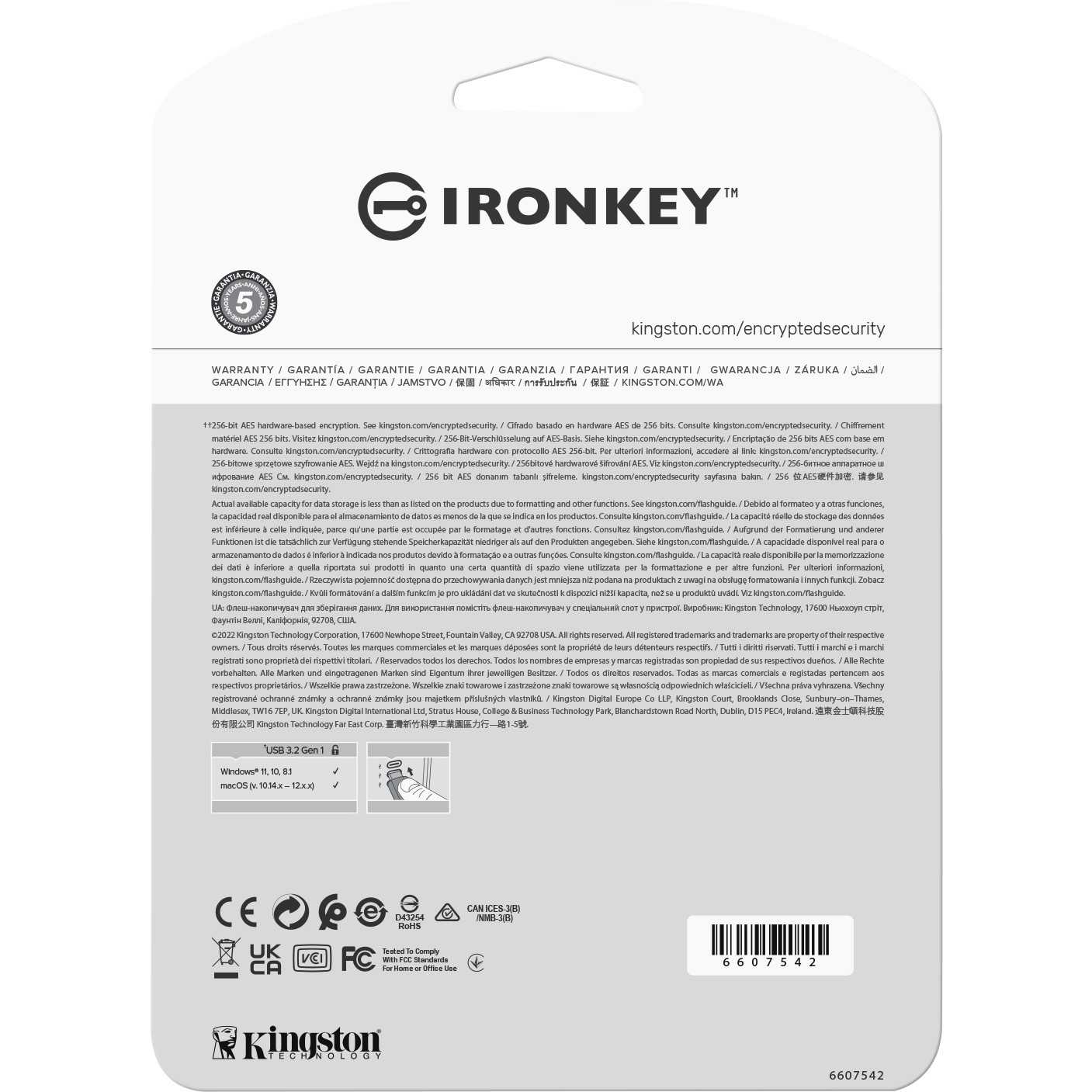 KINGSTON 16GB IronKey Vault Privacy USB