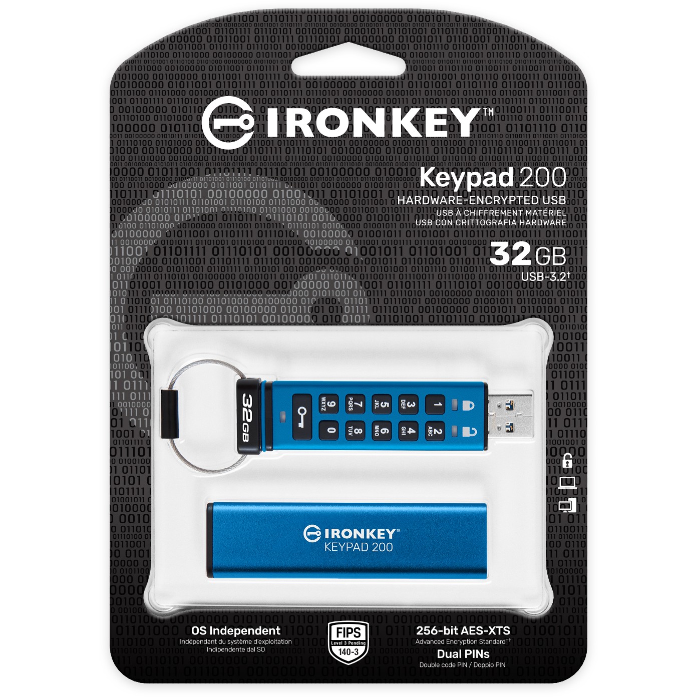 KINGSTON 32GB IronKey Keypad 200