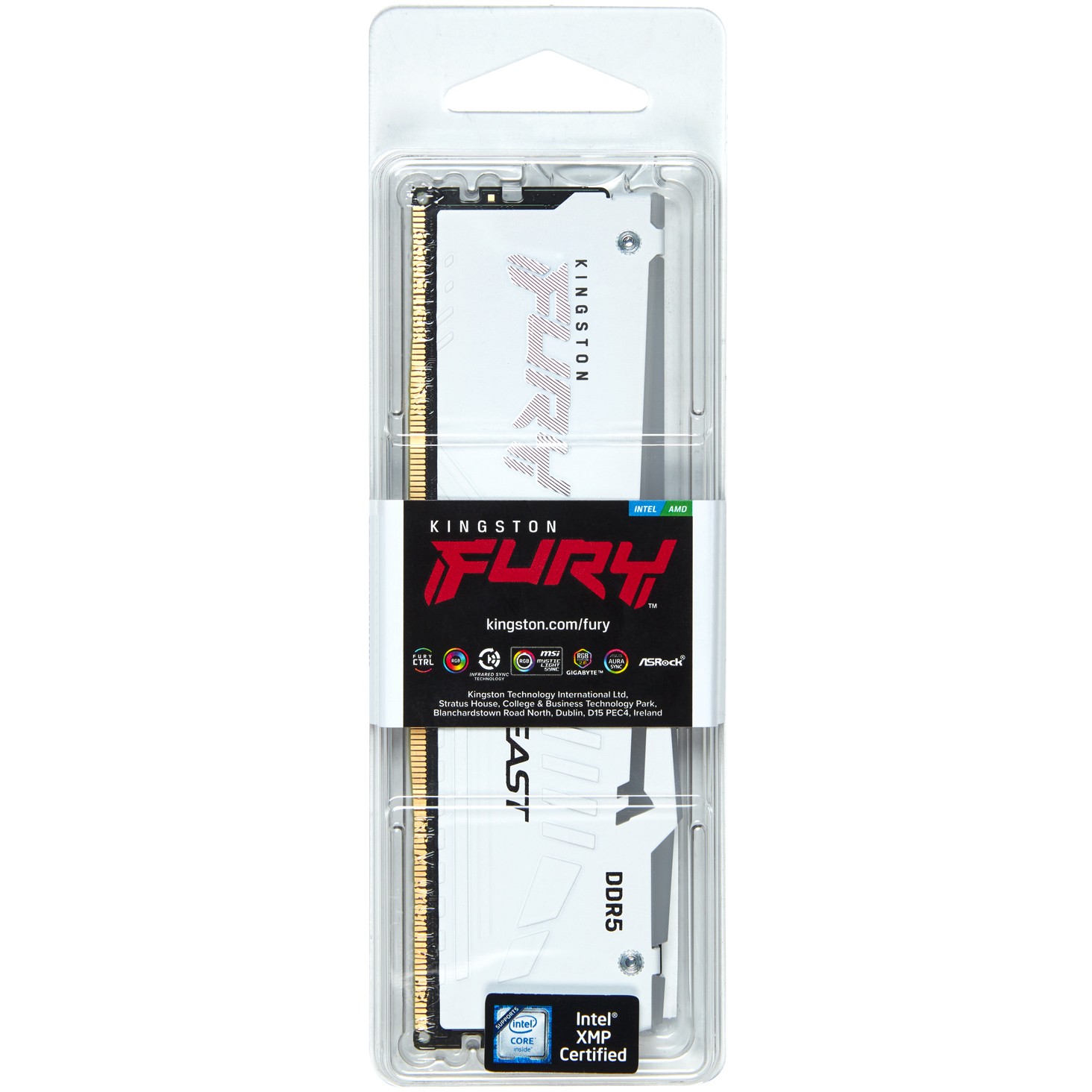 DDR5  32GB PC 5600 CL36 Kingston FURY Beast White RGB EXPO retail