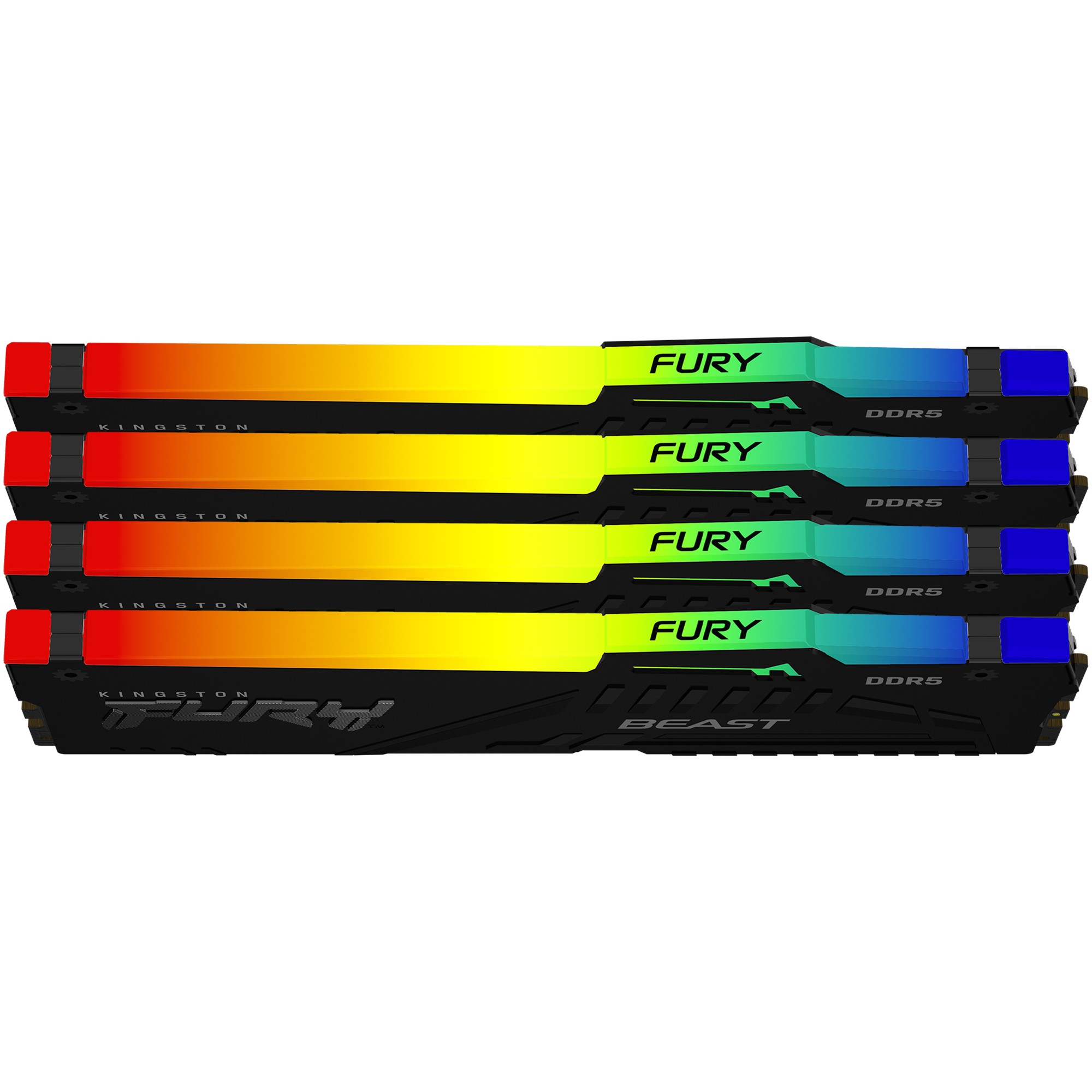 DDR5 128GB PC 5200 CL40 Kingston KIT (4x32GB) FURY Beast RGB retail