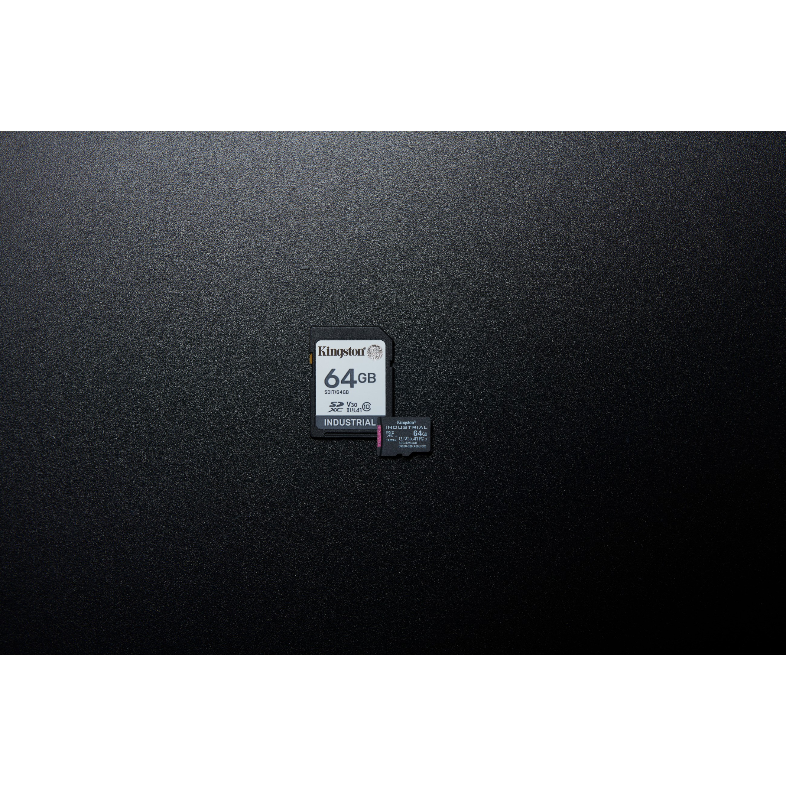 SD Card  64GB Kingston SDXC Industrial -40C to 85C retail