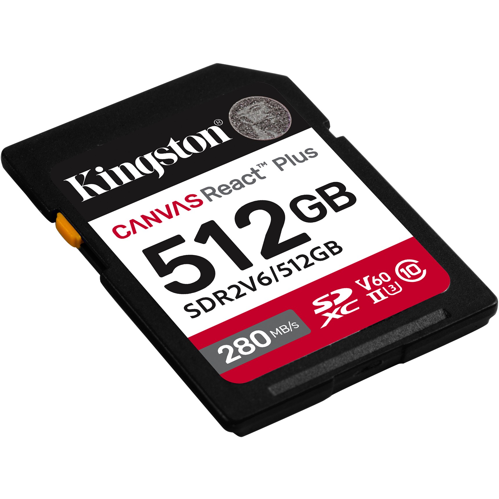 SD Card 512GB Kingston SDXC React+ 280R/150W Reader retail