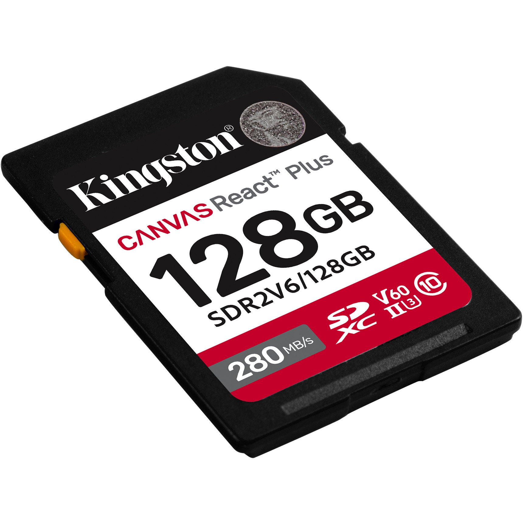 SD Card 128GB Kingston SDXC React+ 280R/100W Reader retail