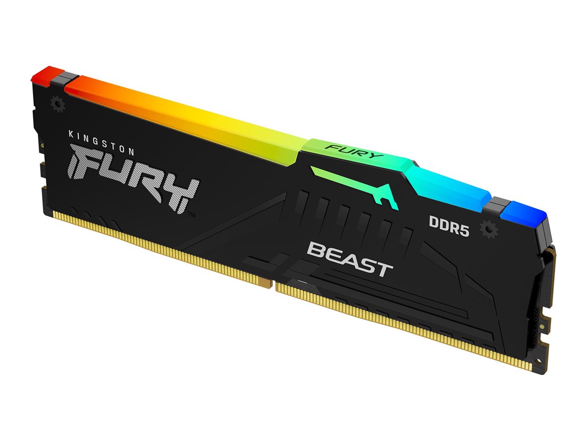 DDR5 32GB PC 6400 CL32 Kingston KIT (2x16GB) FURY Beast RGB retail