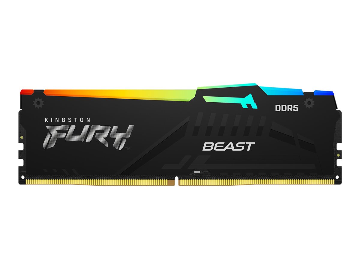 DDR5 32GB PC 6400 CL32 Kingston KIT (2x16GB) FURY Beast RGB retail
