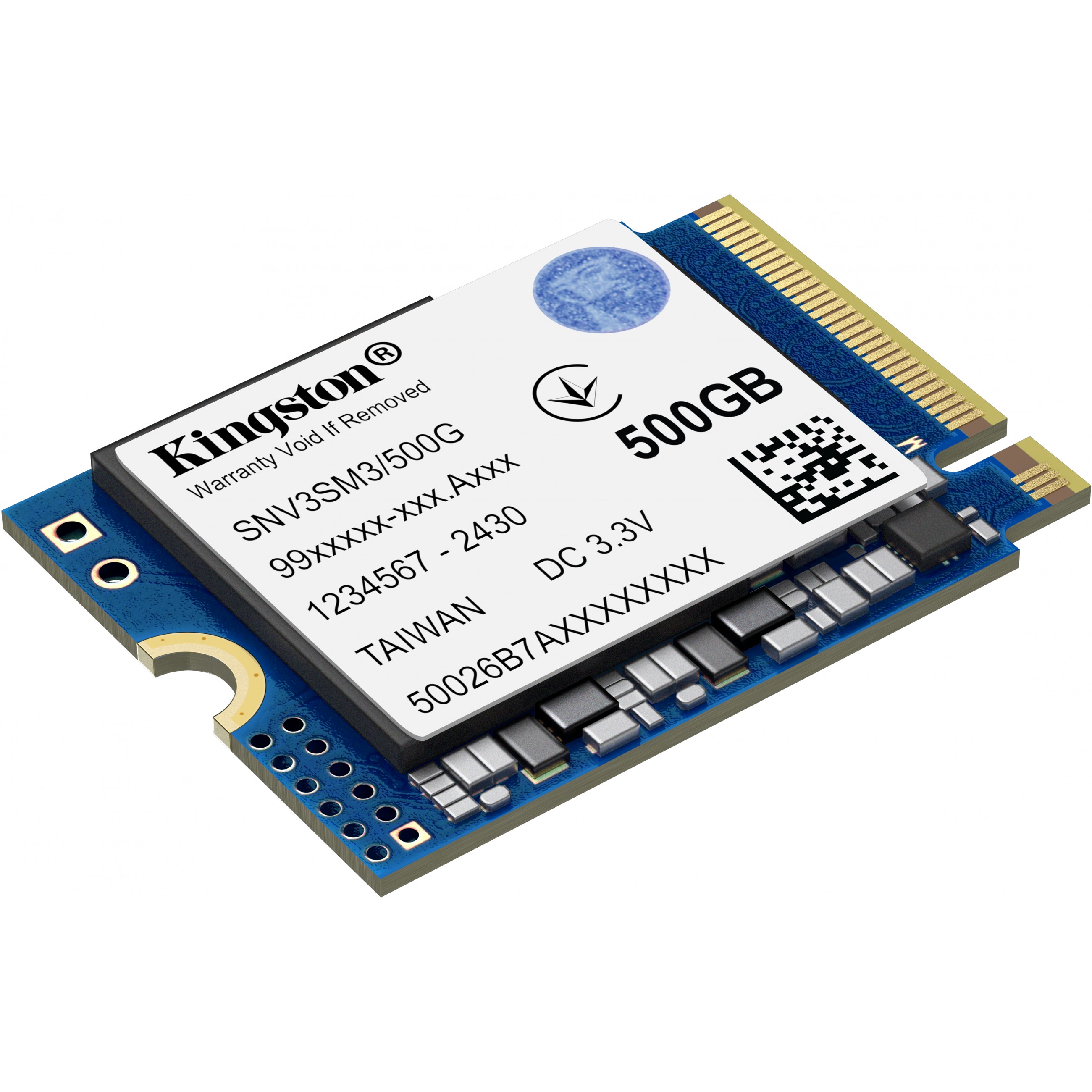 SSD  500GB Kingston M.2  PCI-E   NVMe Gen4 NV3 2230 retail