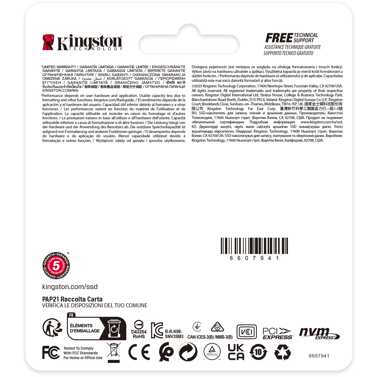 KINGSTON 2000GB NV3 M.2 2230 PCIe 4.0