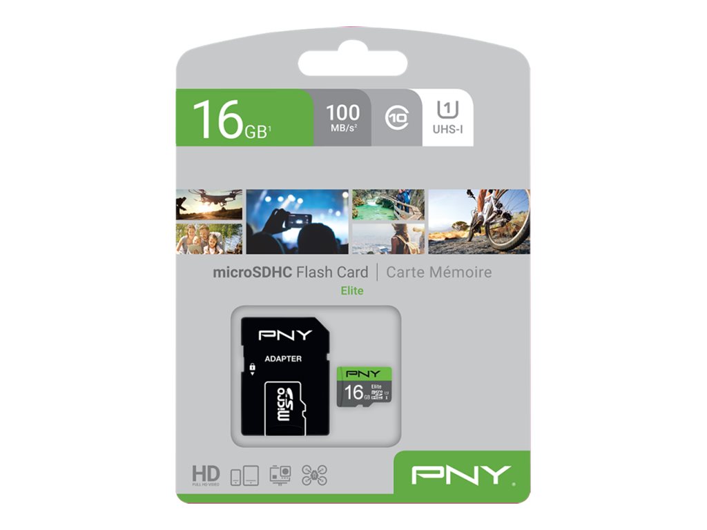 PNY Micro SD Card Elite 16 GB HC