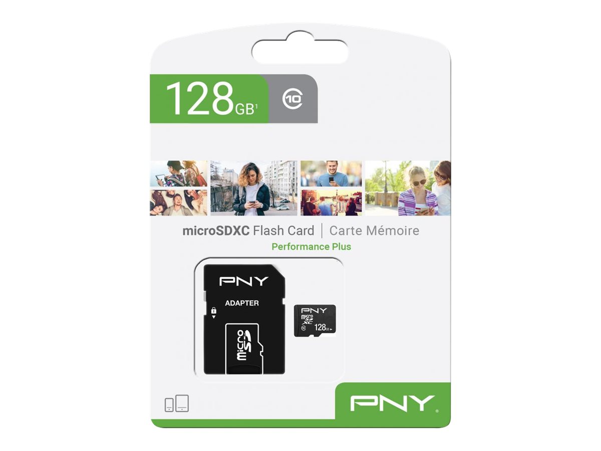 SD MicroSD HC Card 128GB PNY Performance Plus Cl.10 retail