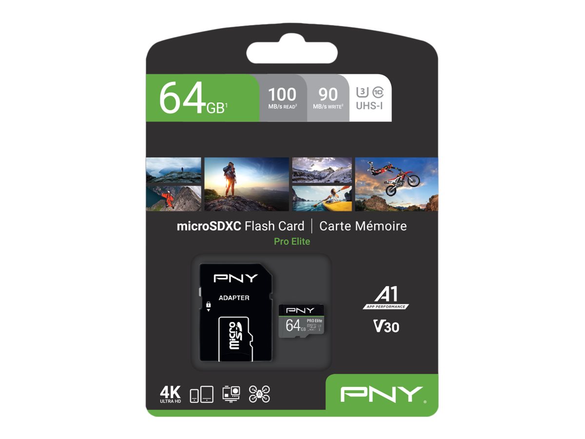 PNY MICRO-SD Card PRO ELITE 64GB