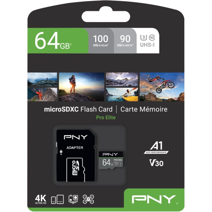 PNY MICRO-SD Card PRO ELITE 64GB