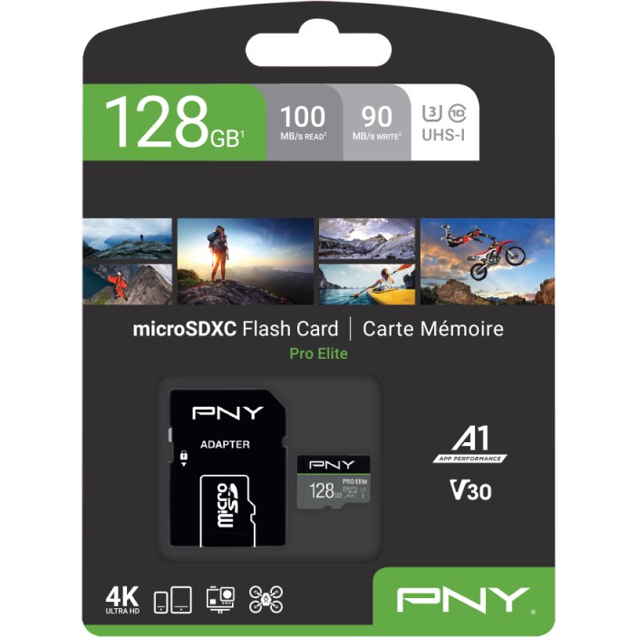 PNY MICRO-SD Card PRO ELITE 128GB