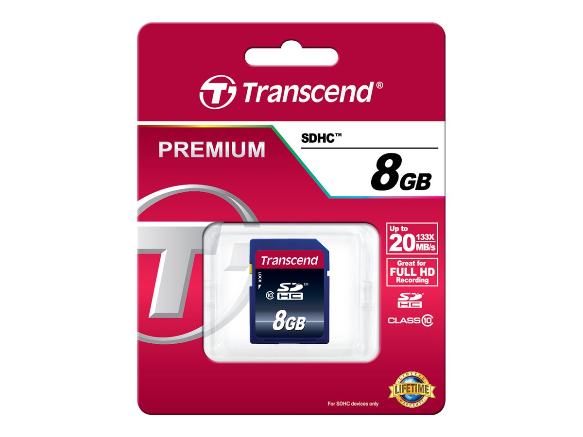 SD Card   8GB Transcend SDHC Class10