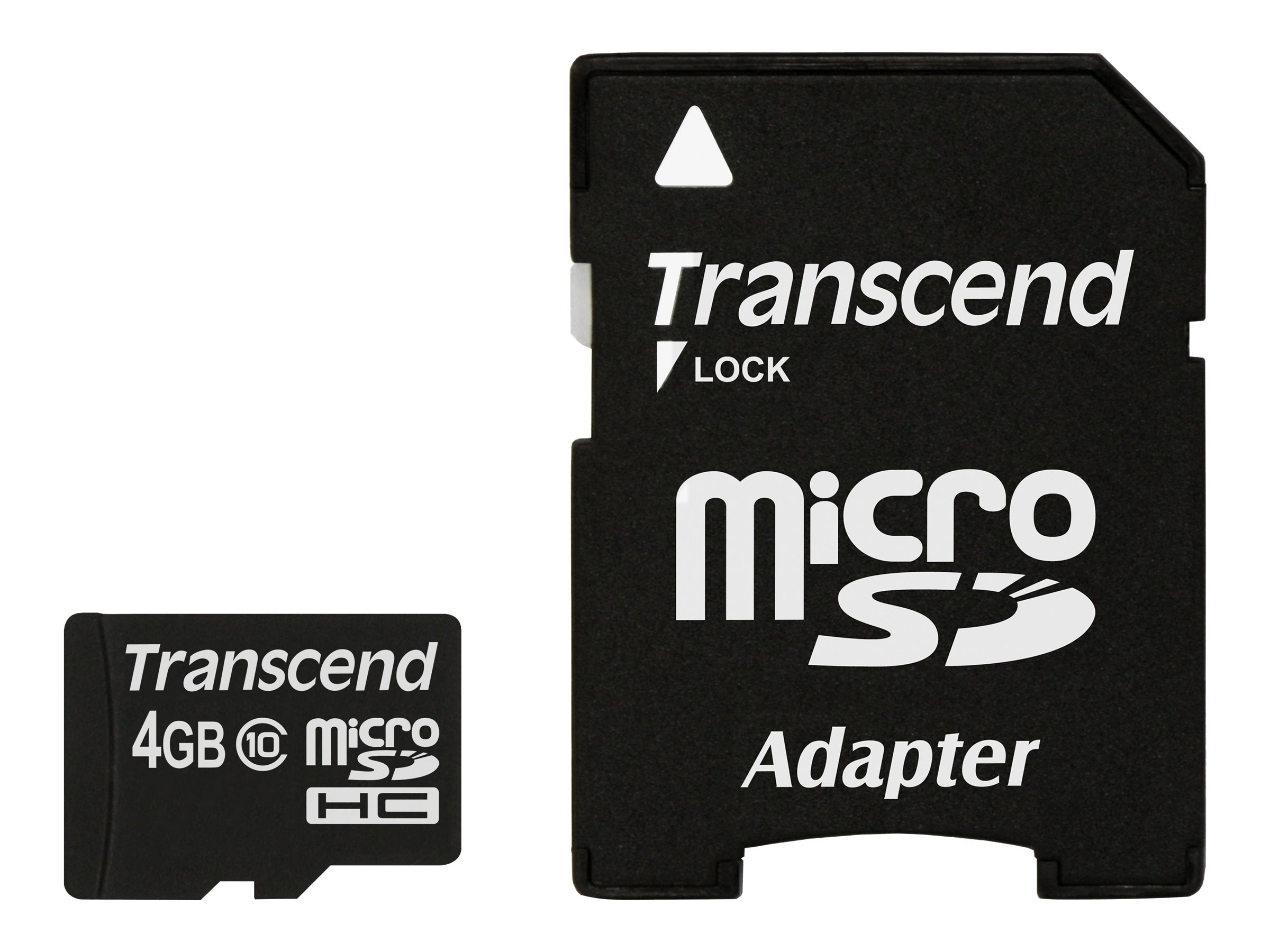 SD microSD Card   4GB Transcend SDHC Class10 w/adapter