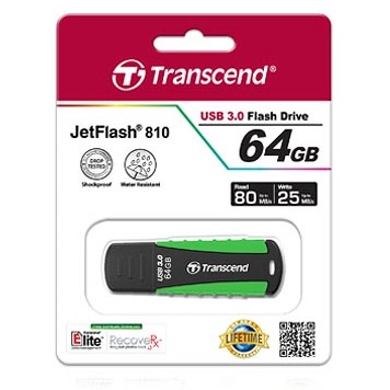 USB-Stick  64GB Transcend JetFlash 810 USB3.1 80/25MB/s
