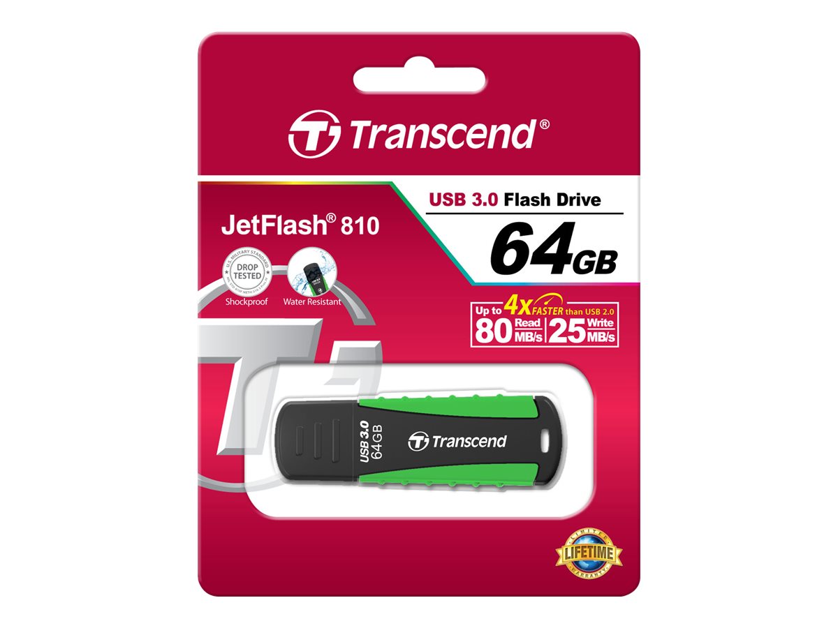 USB-Stick  64GB Transcend JetFlash 810 USB3.1 80/25MB/s