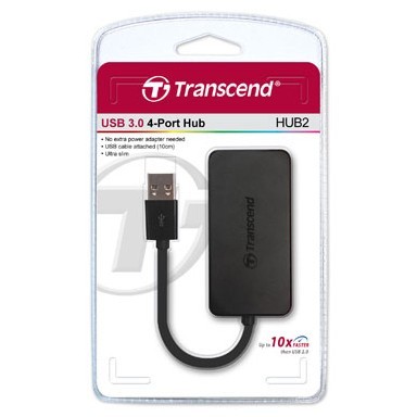 USB-HUB  4-Port Transcend USB3.0 HUB2          ohne Netzteil