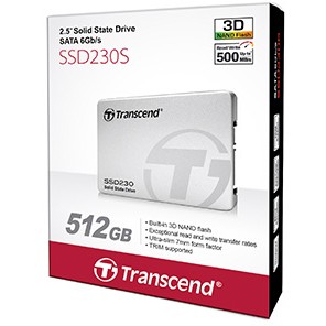 SSD 512GB Transcend 2,5 (6.3cm) SSD230S, SATA3, 3D NAND TLC