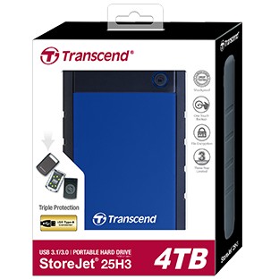 Transcend 6.3cm   4TB USB3.1 StoreJet 25H3B Navy Blue