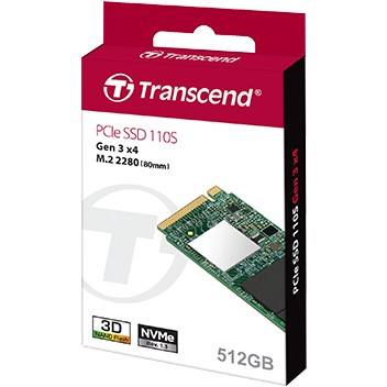 SSD 512GB Transcend M.2 MTE110S (M.2 2280) PCIe Gen3 x4 NVMe