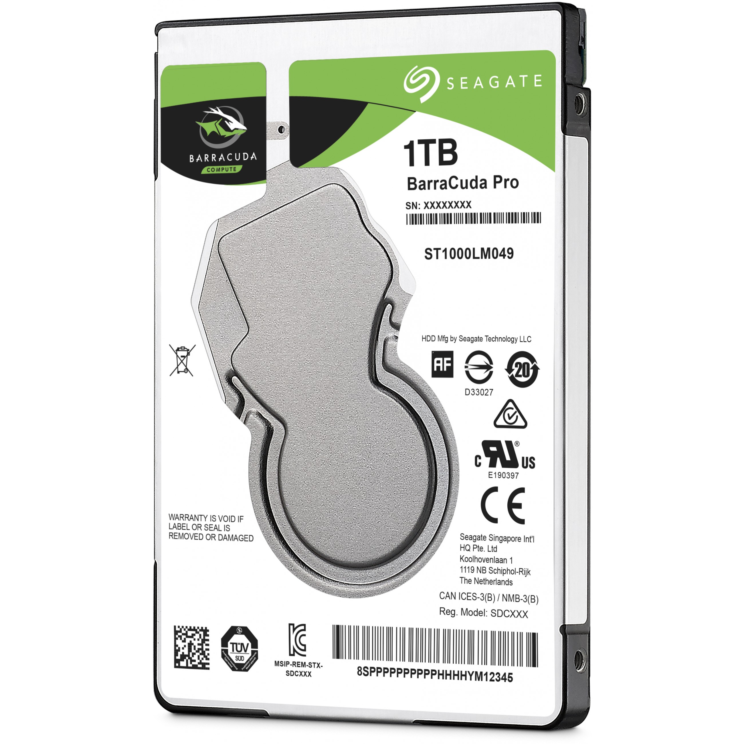 SEAGATE Barracuda 1TB HDD SATA 6,4cm