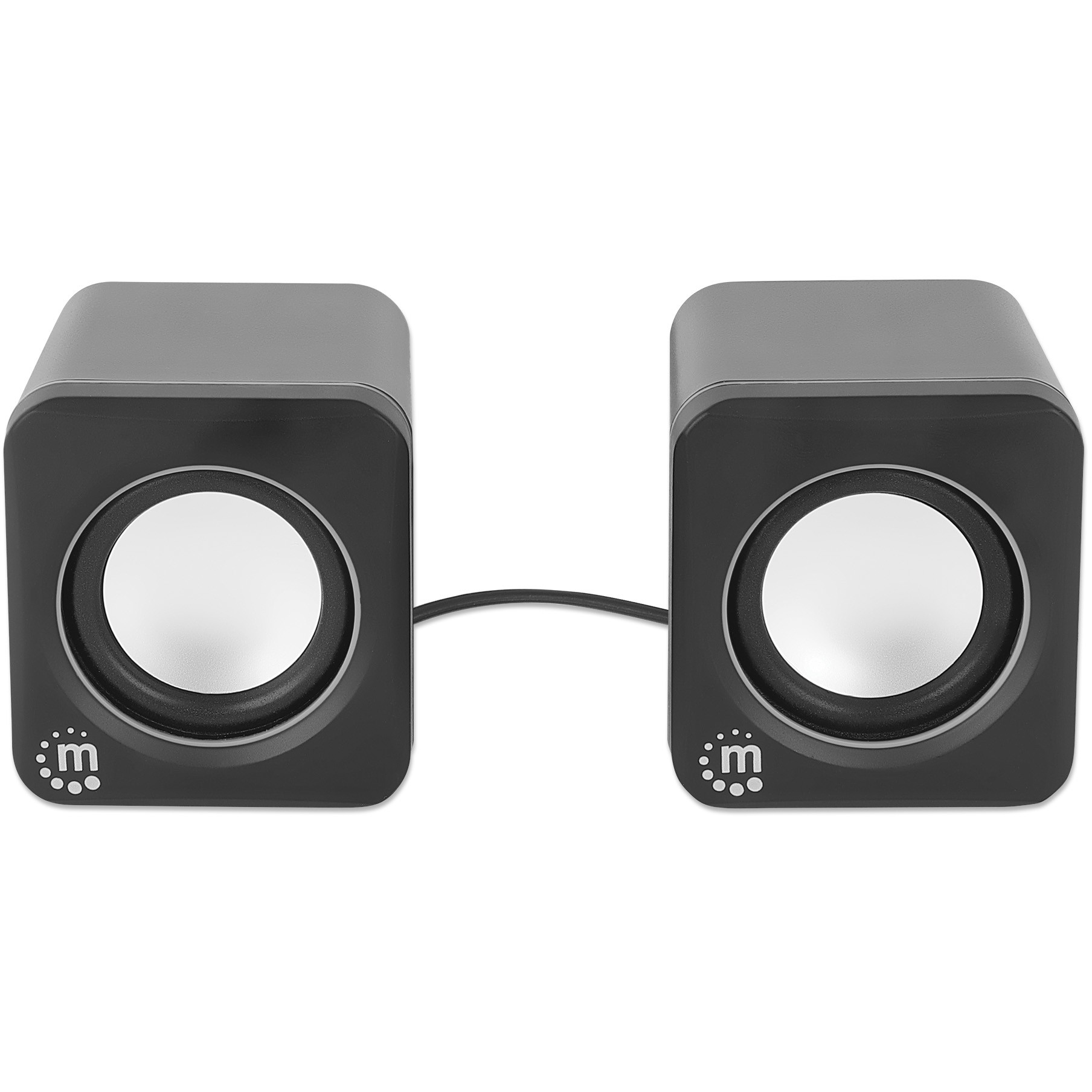 MANHATTAN USB-Lautsprecher - 2600 Series schwarz/silber