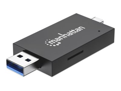 Manhattan USB 3.0 Typ-C/-A Kartenlesegerät microSD, SD/MMC
