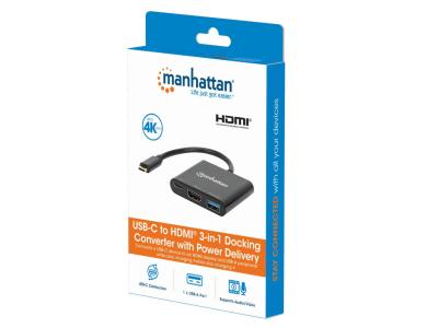 MH 3-in-1 Dock HDMI USB-A USB-C PD
