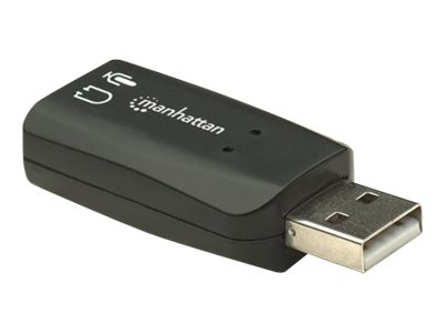 MANHATTAN Sound Adapter USD 3D                      schwarz
