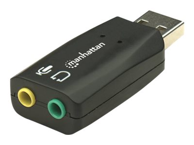 MANHATTAN Sound Adapter USD 3D                      schwarz