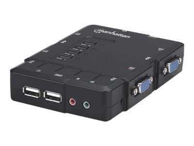 MANHATTAN 4-Port Kompakt-KVM-Switch