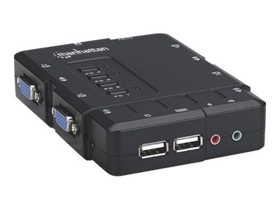 MANHATTAN 4-Port Kompakt-KVM-Switch