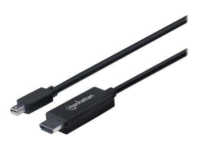 MANHATTAN 1080p Mini-DisplayPort auf HDMI-Kabel 1,8m schwarz