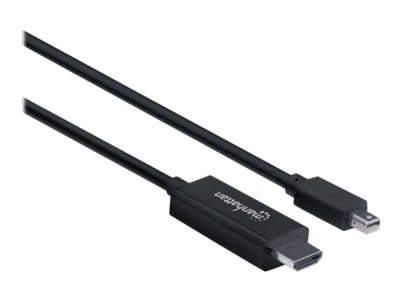 MANHATTAN 1080p Mini-DisplayPort auf HDMI-Kabel 1,8m schwarz