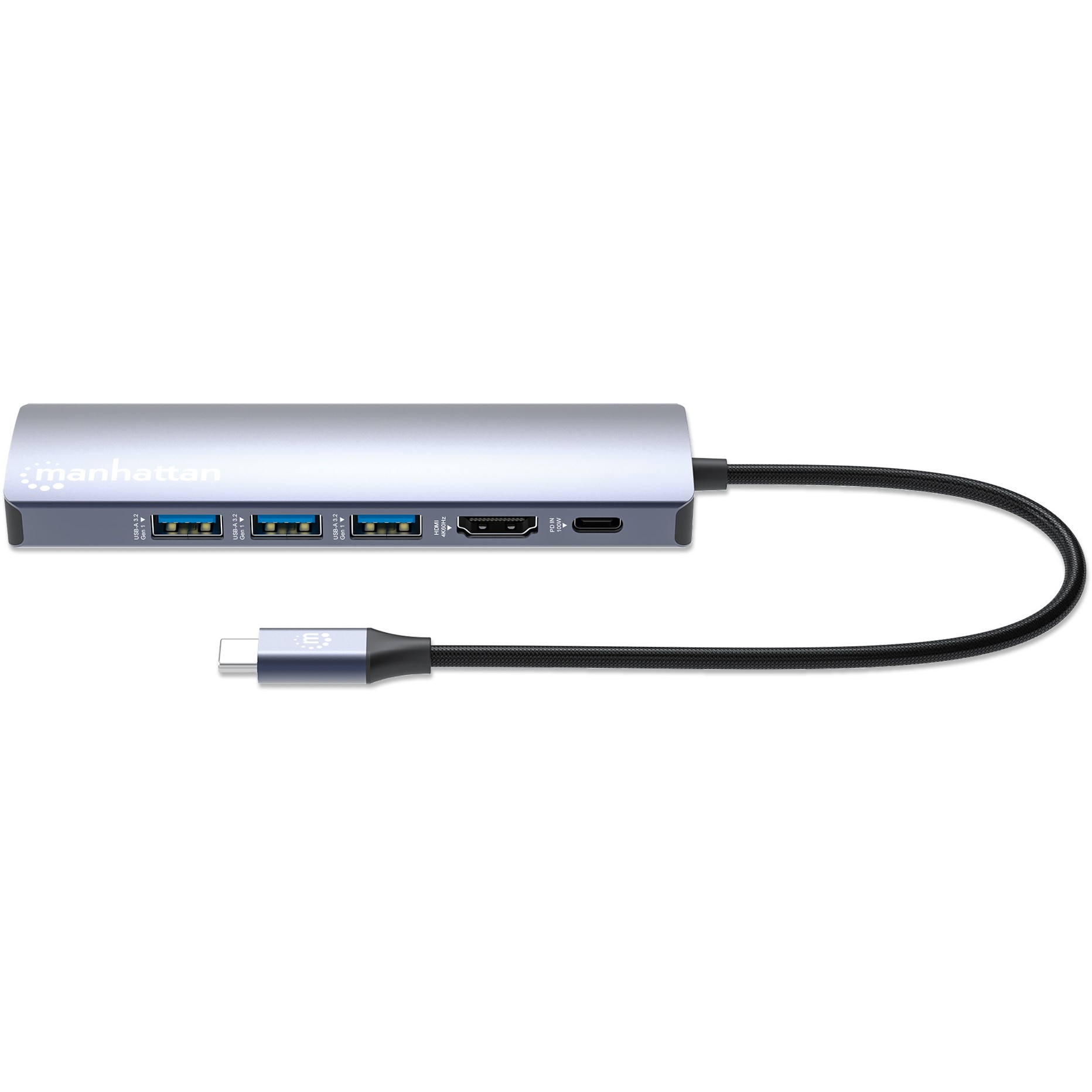 MANHATTAN 6-in-1 4K USB-C Dockingstation 1xHDMI 3xUSB 5 Gb/s