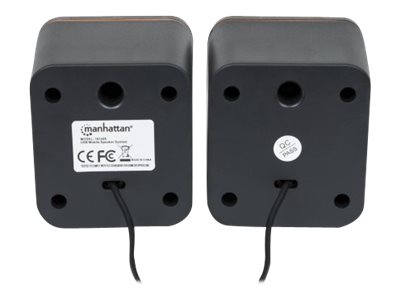MANHATTAN Aktivbox USB Stereo 2 Lautsprecher schwarz/orange retail