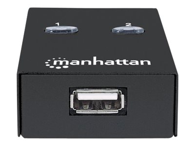 MANHATTAN Umschalter USB 2.0 2-Port  schwarz