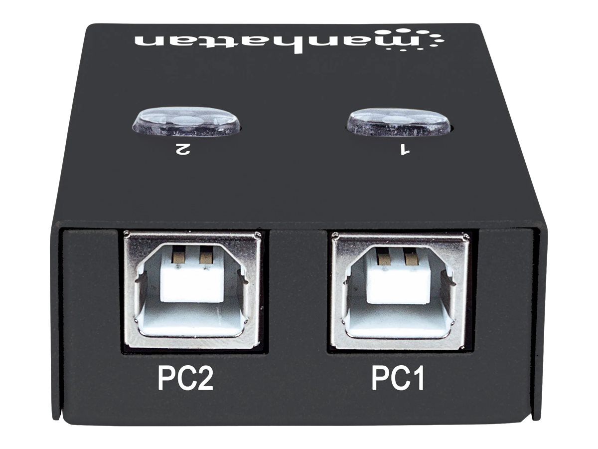 MANHATTAN Umschalter USB 2.0 2-Port  schwarz