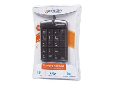 MANHATTAN Nummernblock   USB                       schwarz retail