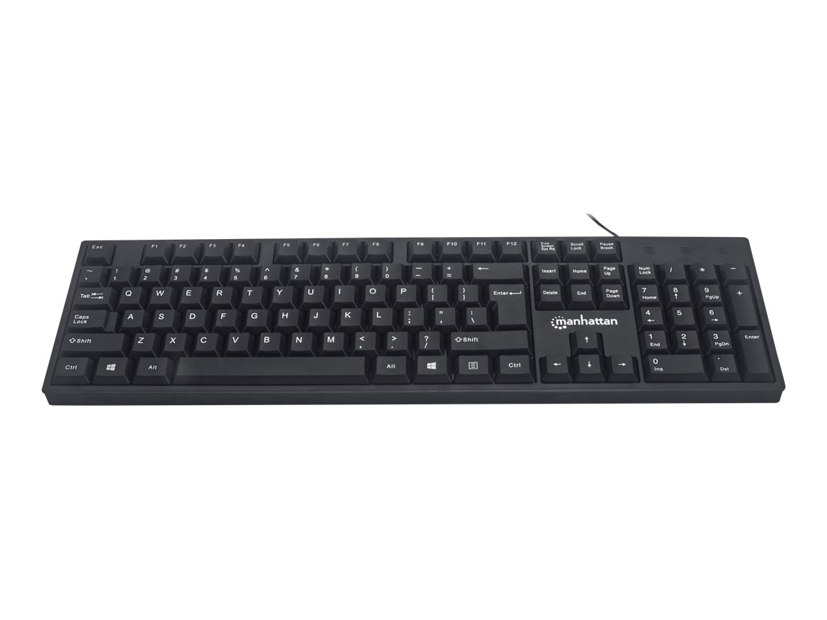MANHATTAN USB-Tastatur schwarz
