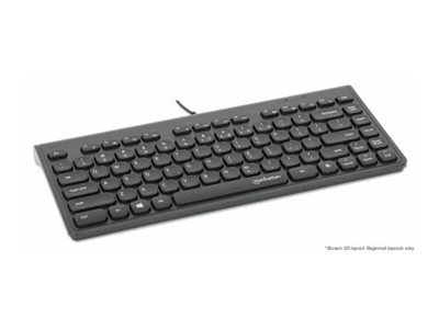 MANHATTAN Slim USB Mini-Tastatur 1.5m Kabel schwarz