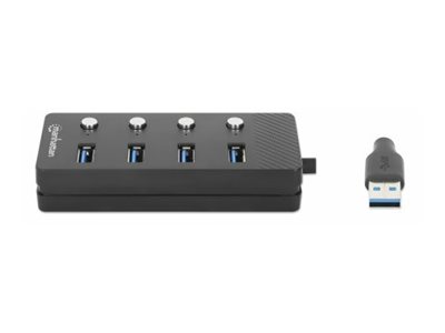 MH 4-Port USB 3.0 Typ-A Hub schwarz