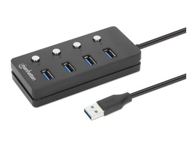 MH 4-Port USB 3.0 Typ-A Hub schwarz